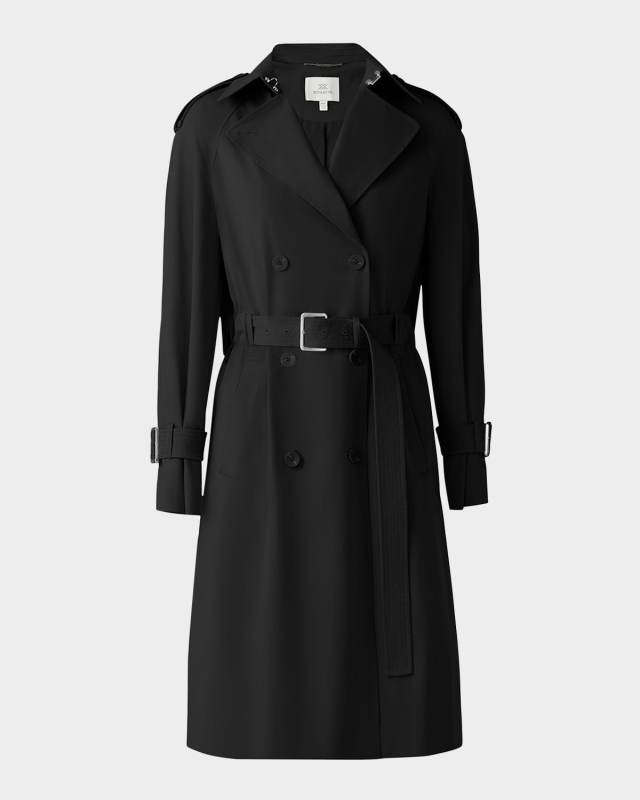 Becky-L Double-Breasted Trench Coat